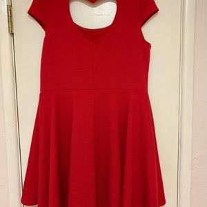 Heart Cut-Out Back mini Dress